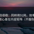 冷门但很稳：同样用91网，效率差一倍？核心差在内容矩阵（不服你来试）